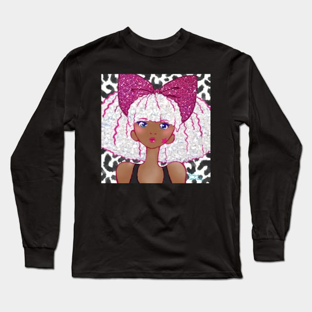 Cute Kawaii Glitter Diva L.O.L. Doll Anime Fan Art Long Sleeve T-Shirt by BonBonBunny